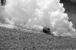 tears gas fired on protesters