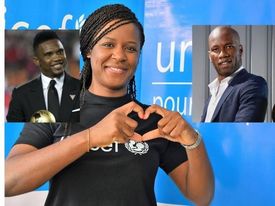 Charlotte Dipanda made her choice between Samuel Eto'o and Didier Drogba