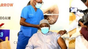 Gambian president kicks off nationwide vaccinations