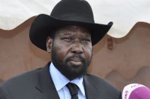 South Sudan's president Salva Kiir