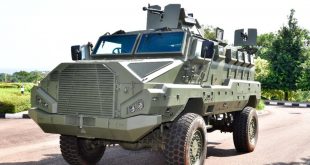 Uganda unveils locally made armoured combat vehicle