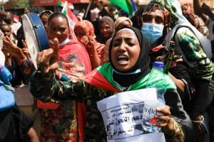 protest in Sudan