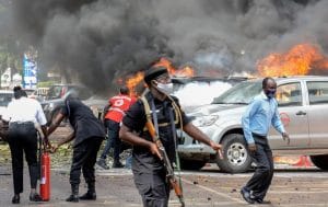 Uganda blasts police kill three of the attackers