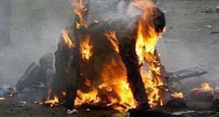 four detained for burning an old man accused of witchcraft