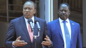 President Kenyatta supports Raila Odinga's candidacy