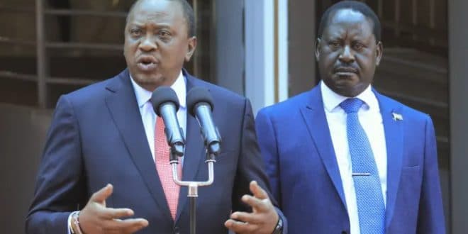 President Kenyatta supports Raila Odinga's candidacy