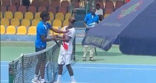 Ghana: losing French tennis player slaps his rival
