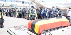 Uganda: arrival of late Speaker Oulanyah's body