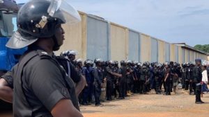 Ghana protest passes peacefully by president's office