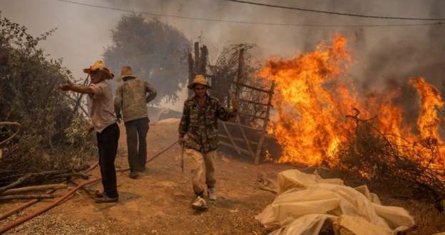Morocco battles wildfires in the north