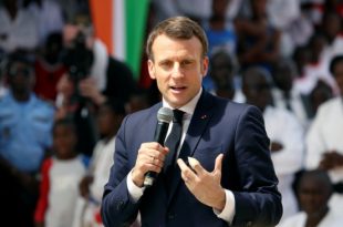 French President Macron denounces Russian influence on Africa