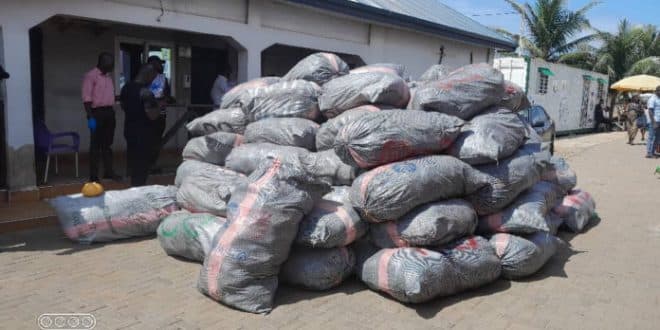 Ghanaian armed forces seize 150 bags of cannabis in Aflao