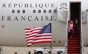 Emmanuel Macron paid a visit to the United States