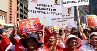 South Africa: civil servants on strike for better working conditions