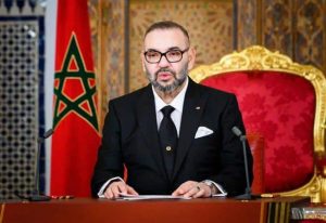 Moroccan King in the street to celebrate national team's qualification