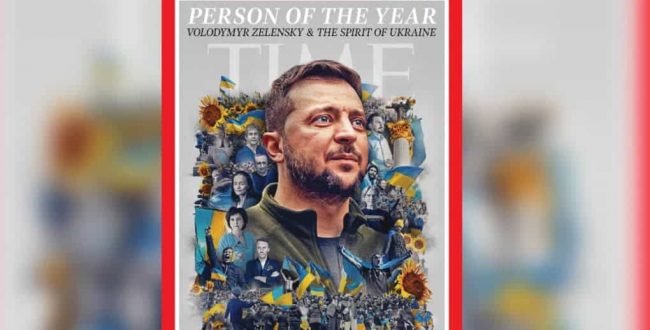 Volodymyr Zelensky named personality of the year 2022