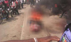 Nigeria: a petrol seller burned his friend to death