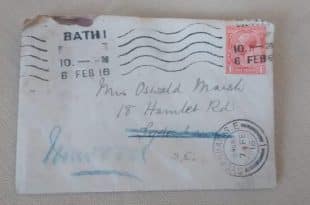 Letter arrives more than 100 years after being posted