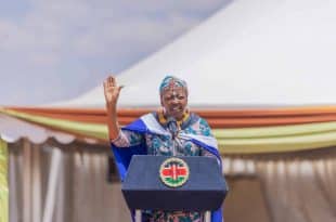 Kenya's first lady declares prayers against homosexuality