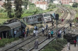 Two dead and 16 injured in a train accident in Egypt