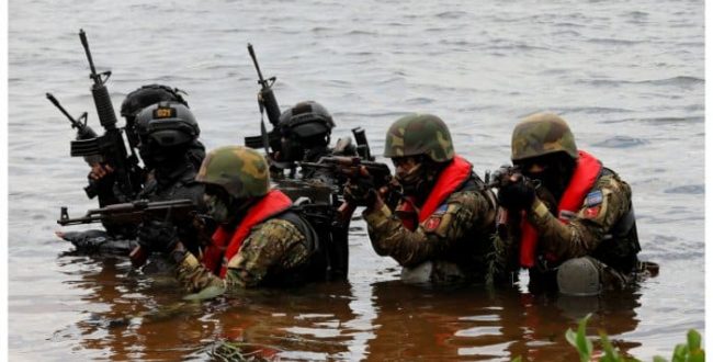 U.S. army conducts first maritime drills with West African forces