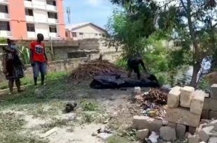 A corpse found floating in the Lafa River