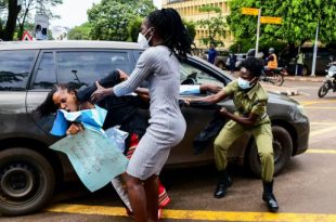 11 female lawmakers arrested during protest in Uganda