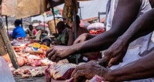 A meat seller died during a sale in Lagos