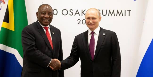 South Africa clears way for Vladmir Putin's visit