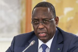 Senegalese President Macky Sall reacts after coup in Niger