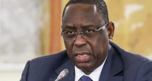 Senegalese President Macky Sall reacts after coup in Niger