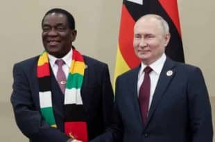 Vladimir Putin donates presidential helicopter to Zimbabwe