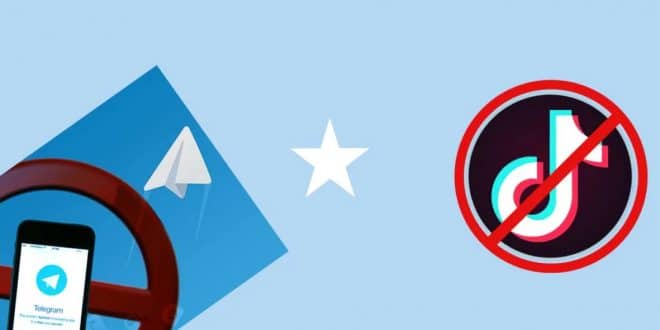 Somali government bans TikTok, Telegram and online betting site