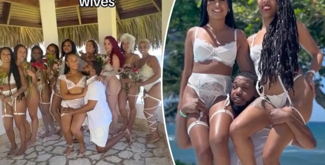 The web in shock after a man married 10 women on the same day