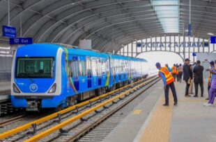 Lagos metro train opens to public