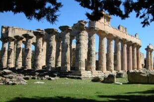 The ancient site of Cyrene in Libya, classified by UNESCO, risks collapse