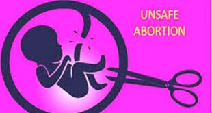 A woman dies following an abortion