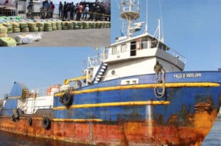 Nearly 3 tonnes of cocaine seized from a ship in Senegal