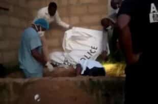 Police exhume body of woman killed by son