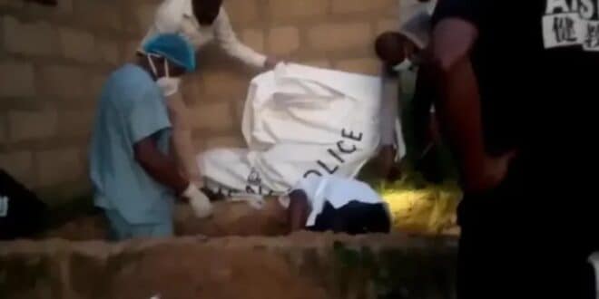 Police exhume body of woman killed by son