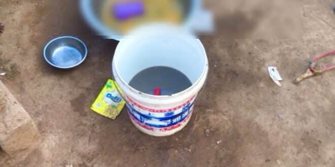 Baby dies after falling into a bucket of water