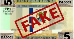 East African bloc rejects common fake currency
