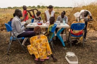 MSF said hundreds of children suffer measles in South Sudan