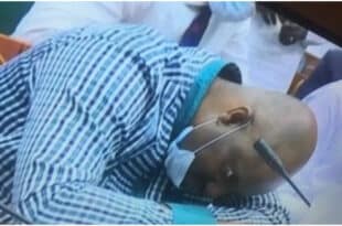 Nigerian official pretended to faint after being asked about missing funds