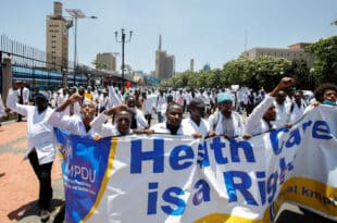 Kenyan doctors' strike over salaries, training extends into third week