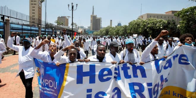 Kenyan doctors' strike over salaries, training extends into third week