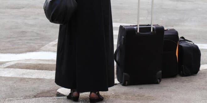 Nun captured on CCTV dumping suitcase with dead friend's bones