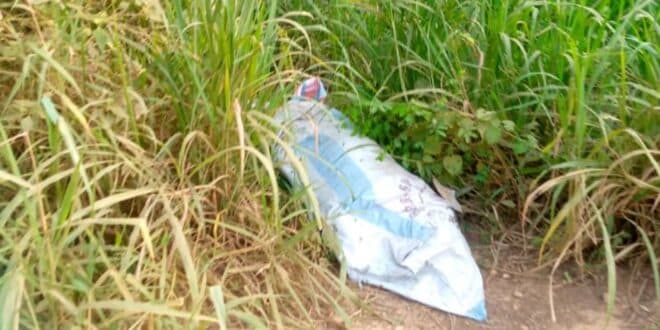 Body found in bag outside church