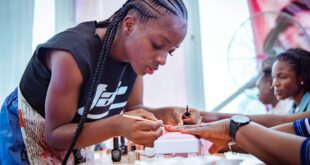 Nigerian woman completes 72-hour nail-painting marathon
