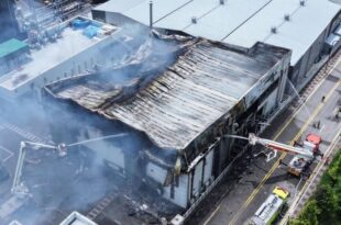 Twenty bodies found after fire in battery factory